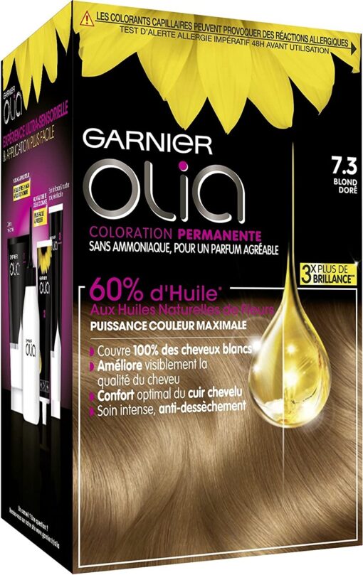 Garnier Olia Coloration Permanente sans Ammoniaque 1.10 Noir Saphir – Image 22