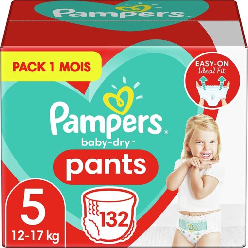 Pampers Couches-Culottes Baby-Dry Pants Taille 3 (6-11kg) Maintien 360° pour Éviter les Fuites, Faciles à Changer, 180 – Image 10