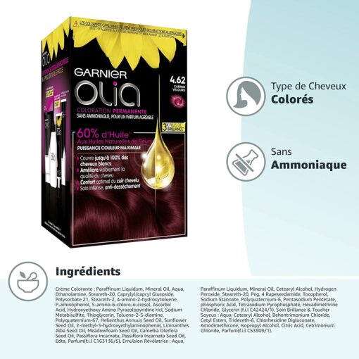 Garnier Olia Coloration Permanente sans Ammoniaque 1.10 Noir Saphir – Image 81