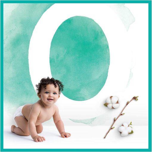 Pampers Couches Harmonie Taille 1 (2-5kg) 0% de compromis, 100% d'absorption, Ingrédients d'origine végétale, – Image 3