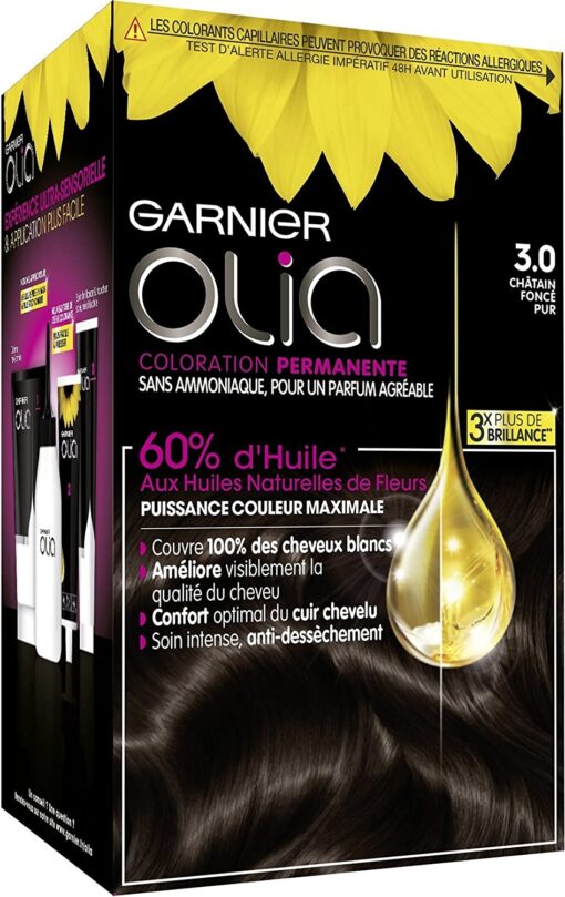 Garnier Olia Coloration Permanente sans Ammoniaque 1.10 Noir Saphir – Image 58