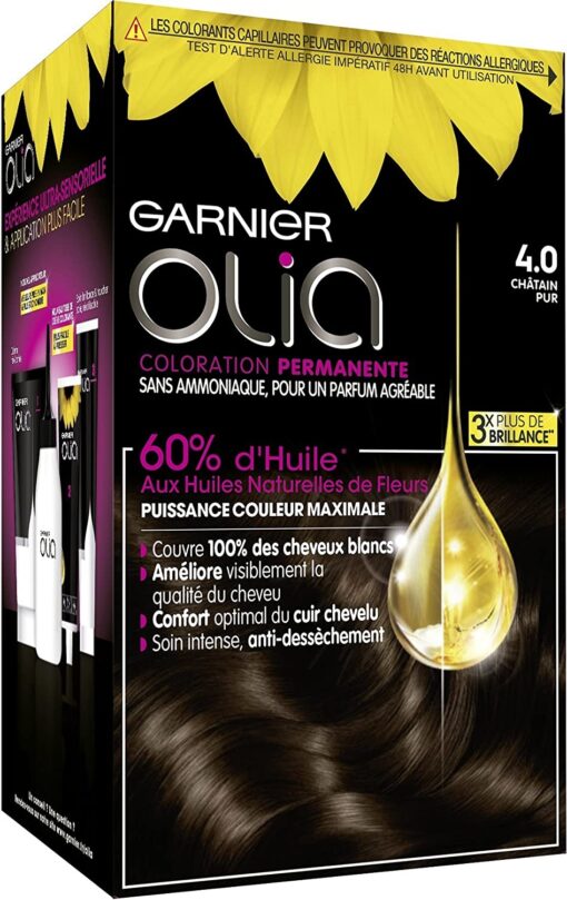 Garnier Olia Coloration Permanente sans Ammoniaque 1.10 Noir Saphir – Image 48