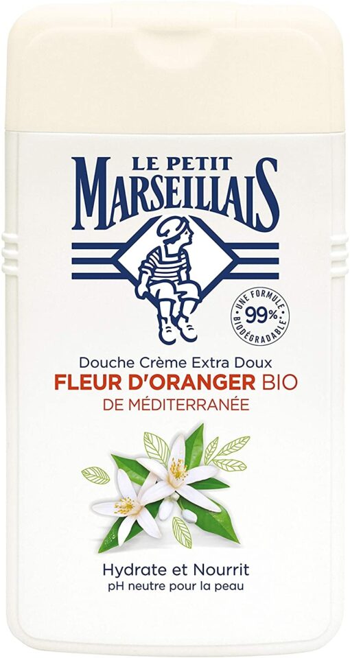 Le Petit Marseillais Douche & Bain Crème Extra Doux, Fleur d’Oranger Bio, 250ml – Image 12