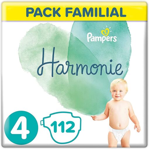 Pampers Couches Harmonie Taille 1 (2-5kg) 0% de compromis, 100% d'absorption, Ingrédients d'origine végétale, – Image 8