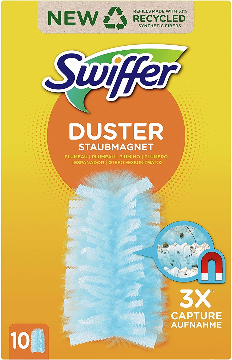 Swiffer Duster Recharges, 10 Recharges Plumeau, Recharges Dépoussiérante, Parfum Febreze, Plumeau Attrape-Poussière – Image 2