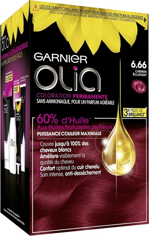 Garnier Olia Coloration Permanente sans Ammoniaque 1.10 Noir Saphir – Image 53