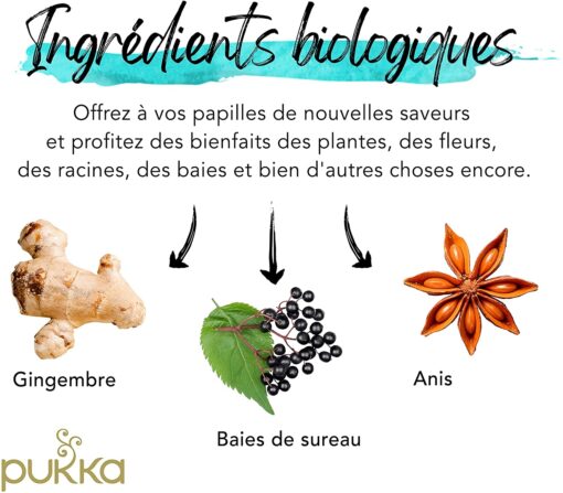 Pukka Coffret Thés et Infusions Sélection, idée cadeau, sélection de thés et d'infusions biologiques et ayurvédiques issus – Image 4