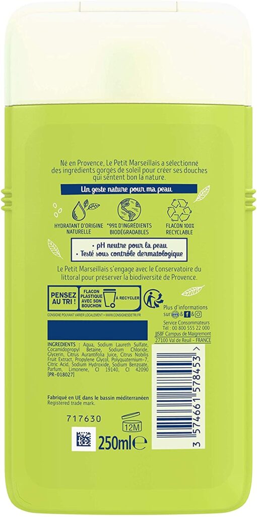 Le Petit Marseillais Douche & Bain Crème Extra Doux, Fleur d’Oranger Bio, 250ml – Image 34