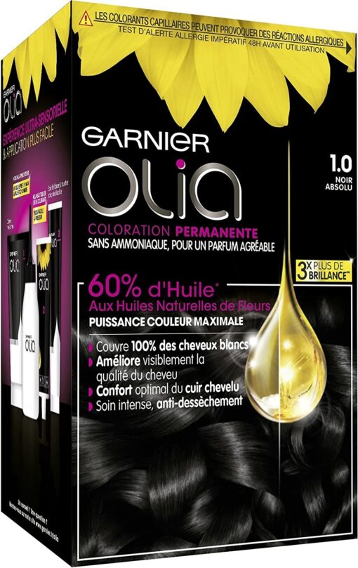 Garnier Olia Coloration Permanente sans Ammoniaque 1.10 Noir Saphir – Image 105