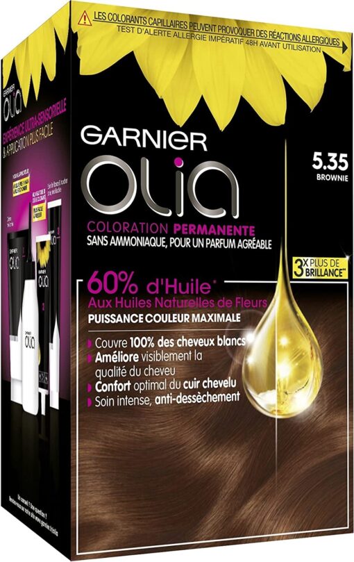 Garnier Olia Coloration Permanente sans Ammoniaque 1.10 Noir Saphir – Image 8