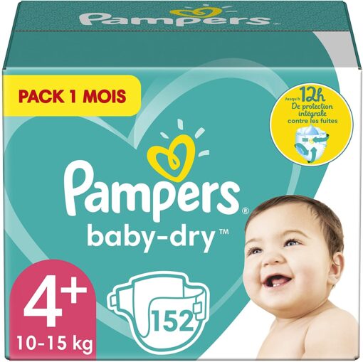 Pampers Couches Baby-Dry Taille 3 (6-10kg) Jusqu'à 12h Bien Au Sec et avec Double-Barrière Anti-Fuites, 198 Couches (Pack 1 – Image 11