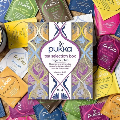 Pukka Coffret Thés et Infusions Sélection, idée cadeau, sélection de thés et d'infusions biologiques et ayurvédiques issus – Image 8