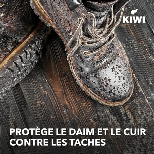 KIWI Imperméabilisant Pluie et taches, Spray imperméabilisant en aérosol, protège vos chaussures, sacs, manteaux, etc. – Image 6