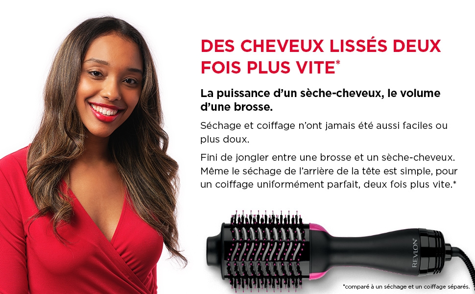 Sèche-cheveux; volumisant; Revlon; One-Step; IONIQUE; CÉRAMIQUE; BROSSE OVAL; 