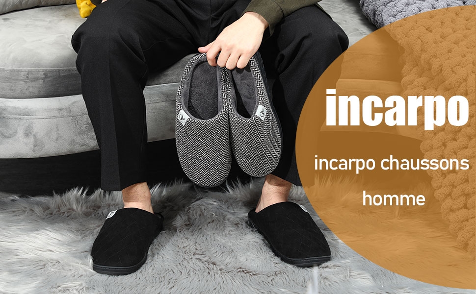  incarpo Chaussons Homme