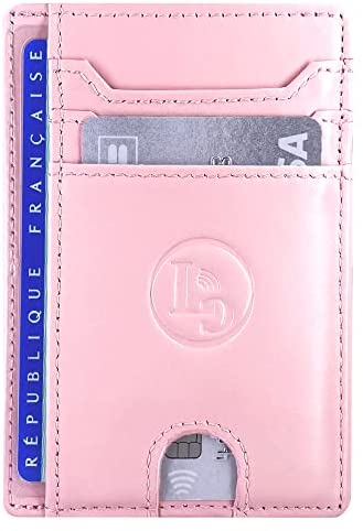 Porte Carte De Credit et Pièce Identité Minimaliste - Protection Cartes Bleue sans Contact - Petit Etui Cuir Slim Protege Contre Le piratage Bancaire - Portefeuille Mince Anti RFID - Idée Cadeau – Image 10