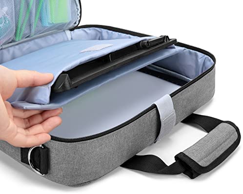 Luxja Sac de Transport pour Tablette Lumineuse A4 et Outils de Peinture de Diamant, Sac de Rangement pour Diamond Painting Accessoires et Tablette Lumineuse (pour Tablette Lumineuse A4), Gris – Image 3