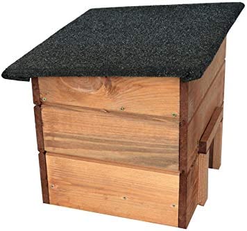 Expo 74-3696 Cabane de hérisson résistante aux intempéries Toit amovible avec protection pour chat Bois massif – Image 5