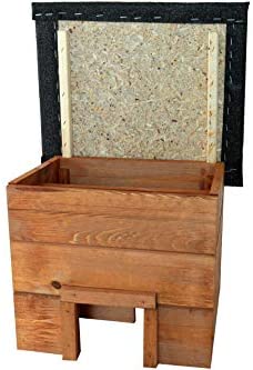 Expo 74-3696 Cabane de hérisson résistante aux intempéries Toit amovible avec protection pour chat Bois massif – Image 3