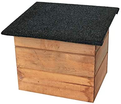 Expo 74-3696 Cabane de hérisson résistante aux intempéries Toit amovible avec protection pour chat Bois massif – Image 6