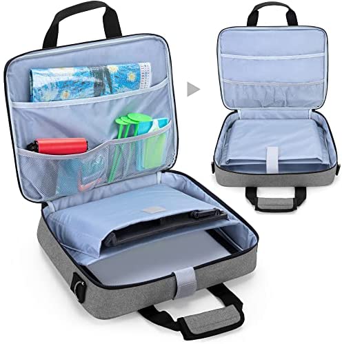 Luxja Sac de Transport pour Tablette Lumineuse A4 et Outils de Peinture de Diamant, Sac de Rangement pour Diamond Painting Accessoires et Tablette Lumineuse (pour Tablette Lumineuse A4), Gris – Image 2