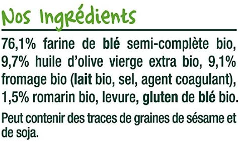 Good Goût - BIO - Mini Baguettes Fromage romarin Dès 10 Mois 70g – Image 3