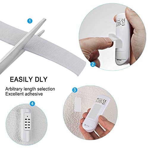 Vicloon Bande Adhésif,Bande Agrippantes Adhésives,5M Ruban Scratch Hook Loop Autocollant Particulièrement Forte Force D'adhérence Tous Les Types D'installations Cadre Photo (Blanc-2cm*5M) – Image 4