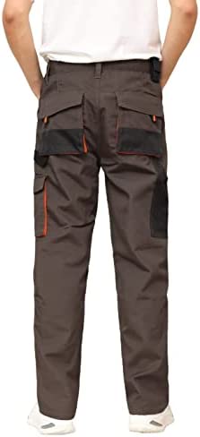 WORK IDEA Pantalon de Travail pour Homme avec Poches à Genoux Oxford en Toile résistante – Image 5
