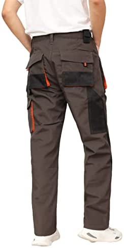 WORK IDEA Pantalon de Travail pour Homme avec Poches à Genoux Oxford en Toile résistante – Image 4