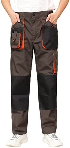 WORK IDEA Pantalon de Travail pour Homme avec Poches à Genoux Oxford en Toile résistante – Image 2