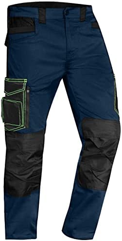 ACE Pantalon de Travail Genesis pour Homme - Pantalon Cargo avec Ceinture Élastique - Multipoche