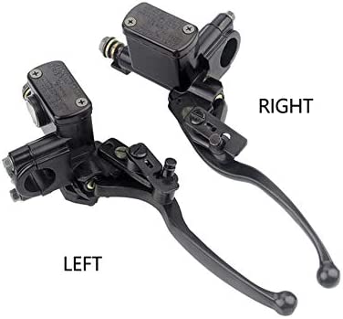 Yiran Levier Frein Buggy Quad cyclomoteur Accessoires Cylindre d'embrae hydraulique Avant Universel Gauche Droite Pompe 50-250CC poignée Scooter Moto Dirt Bike(Droite) – Image 2