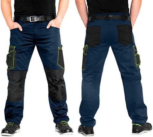 ACE Pantalon de Travail Genesis pour Homme - Pantalon Cargo avec Ceinture Élastique - Multipoche – Image 2