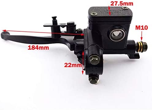 Yiran Levier Frein Buggy Quad cyclomoteur Accessoires Cylindre d'embrae hydraulique Avant Universel Gauche Droite Pompe 50-250CC poignée Scooter Moto Dirt Bike(Droite) – Image 3