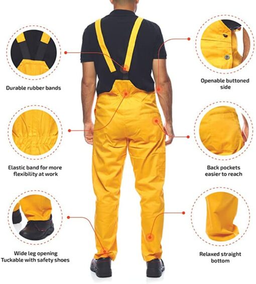 MAZALAT work wear Salopette Longue avec Poches Multifonctions Vêtements Professionnels pour Artisans, Maçons, Couvreurs, Menuisiers, Électriciens et Bien d'autres | Haute Qualité Made in EU – Image 3