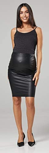 HAPPY MAMA Femme Maternité Jupe 2 Pack Fourreau Grossesse Elastique 1332 – Image 3