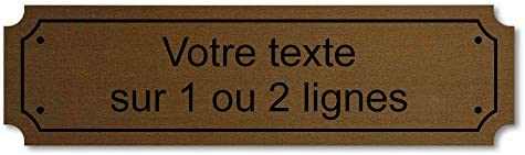 Mygoodprice Plaque gravée personnalisée 1 ou 2 Lignes 14,5x4cm autocollante Bleu Foncé – Image 11