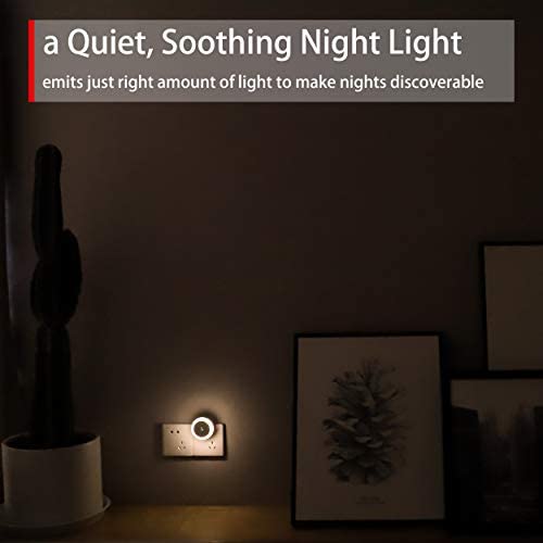 Veilleuse LED, Veilleuse Blanc Chaud avec Prise, Ronde, Détection de Lumière, Efficacité énergétique, Lot de 2 – Image 2