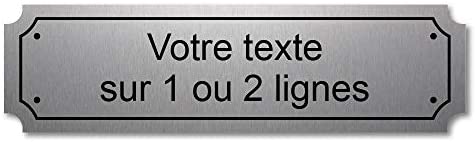 Mygoodprice Plaque gravée personnalisée 1 ou 2 Lignes 14,5x4cm autocollante Bleu Foncé – Image 3