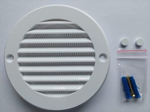 Grille de ventilation en plastique - Protection contre les insectes.-, blanc – Image 4