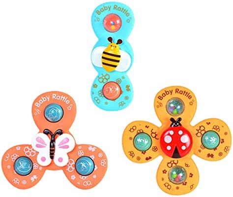 Jouets À Ventouse Ventouse Spinner Jouets 3 Pcs Jouets Bain Baignoire Spinner Spinner Jouets Tournant Bébé Bain Animaux Mignons Jouets Sensoriels Jouets À Toupie Jouets Pour Filles Bébé À Ventouse