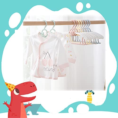 Cintre pour bébé,JSF Cintre Enfant Extensiblescintre antidérapant pour Enfants 28-37cm Peu encombrant avec Crochets empilables Cintres pour bébés et Tout-petitsLot de 20 – Image 6