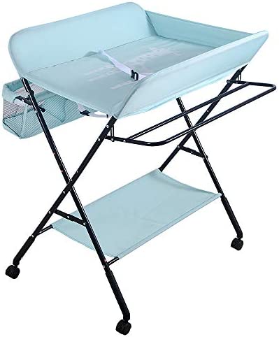 Vendeur pro Table a Langer Pliante et Portable, Table à Langer Bébé avec Motif Girafe, Réglable en Hauteur, 80 * 66 * 98cm – Image 8