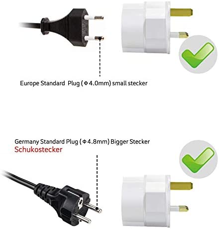 VGUARD Adaptateur Prise Anglaise, [Lot de 3] Voyage France/Europe ver UK,  Universel Secteur Angleterre UK, Convertisseur Adapteur Europe 2 Broches  ver UK- Blanc : : High-Tech