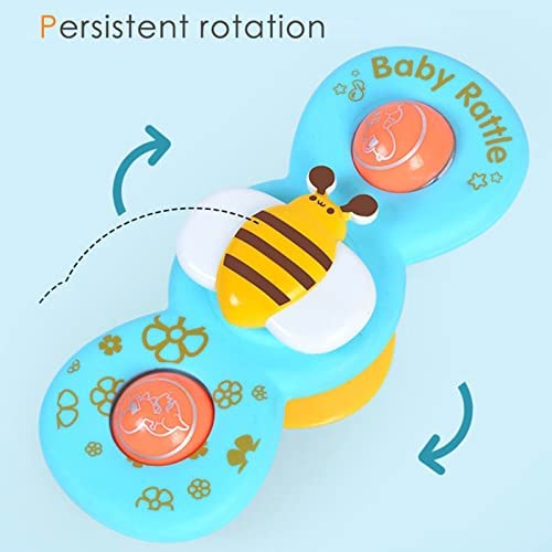 Jouets À Ventouse Ventouse Spinner Jouets 3 Pcs Jouets Bain Baignoire Spinner Spinner Jouets Tournant Bébé Bain Animaux Mignons Jouets Sensoriels Jouets À Toupie Jouets Pour Filles Bébé À Ventouse – Image 6