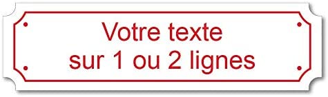 Mygoodprice Plaque gravée personnalisée 1 ou 2 Lignes 14,5x4cm autocollante Bleu Foncé – Image 7