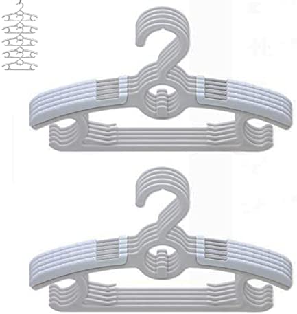 Cintre pour bébé,JSF Cintre Enfant Extensiblescintre antidérapant pour Enfants 28-37cm Peu encombrant avec Crochets empilables Cintres pour bébés et Tout-petitsLot de 20 – Image 9
