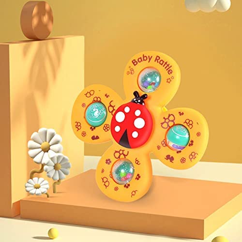 Jouets À Ventouse Ventouse Spinner Jouets 3 Pcs Jouets Bain Baignoire Spinner Spinner Jouets Tournant Bébé Bain Animaux Mignons Jouets Sensoriels Jouets À Toupie Jouets Pour Filles Bébé À Ventouse – Image 7