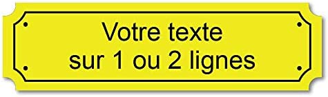 Mygoodprice Plaque gravée personnalisée 1 ou 2 Lignes 14,5x4cm autocollante Bleu Foncé – Image 12