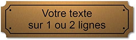 Mygoodprice Plaque gravée personnalisée 1 ou 2 Lignes 14,5x4cm autocollante Bleu Foncé – Image 15